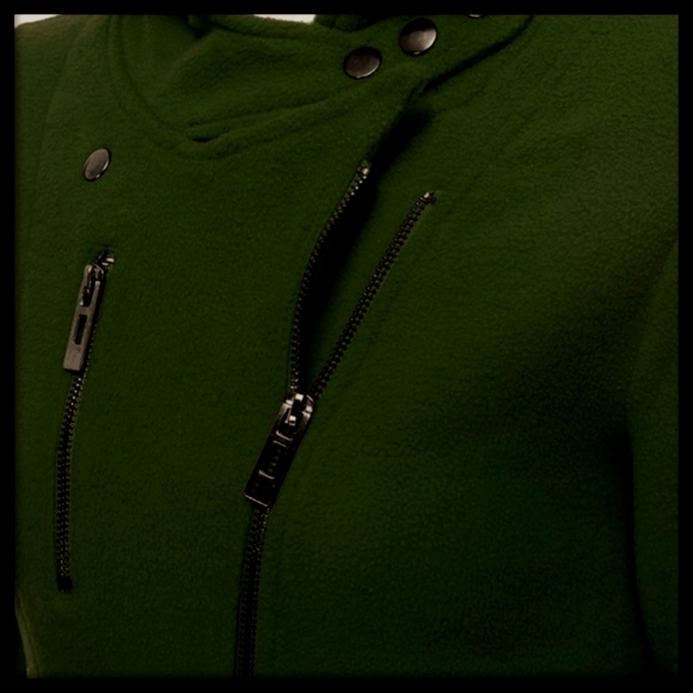Doublju Fillted Fleece Moto Jacket NWT - Picture 6 of 6